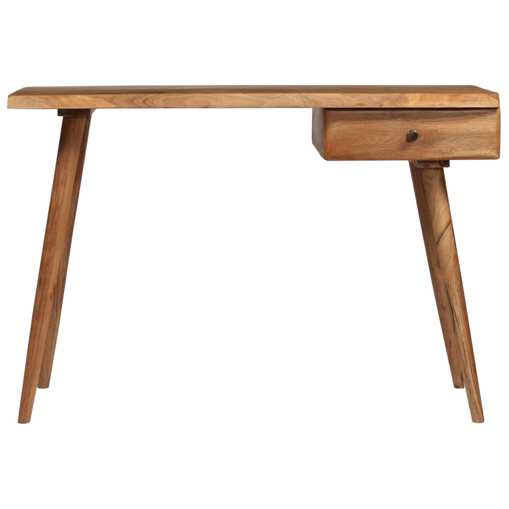 245666 vidaXL Writing Table Solid Acacia Wood 110x50x76 cm - Brown
