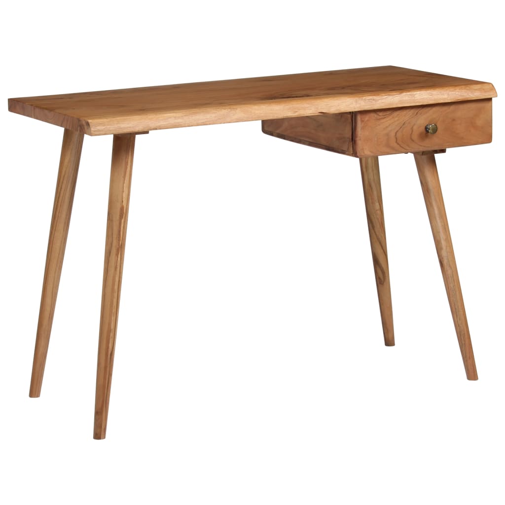 245666 vidaXL Writing Table Solid Acacia Wood 110x50x76 cm - Brown