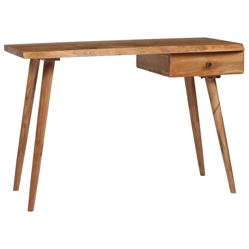 245666 vidaXL Writing Table Solid Acacia Wood 110x50x76 cm - Brown