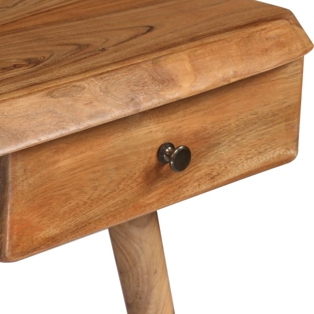 245666 vidaXL Writing Table Solid Acacia Wood 110x50x76 cm - Brown