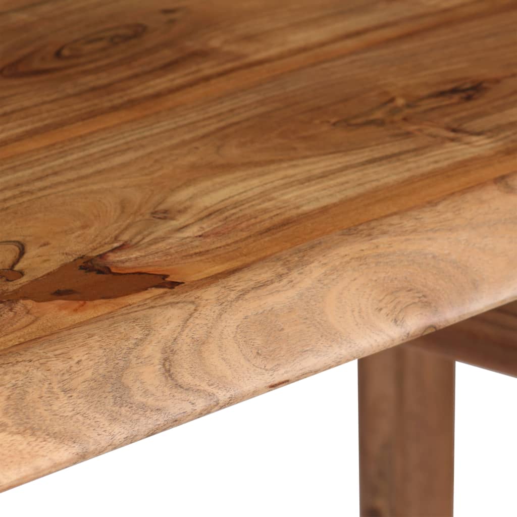 245666 vidaXL Writing Table Solid Acacia Wood 110x50x76 cm - Brown
