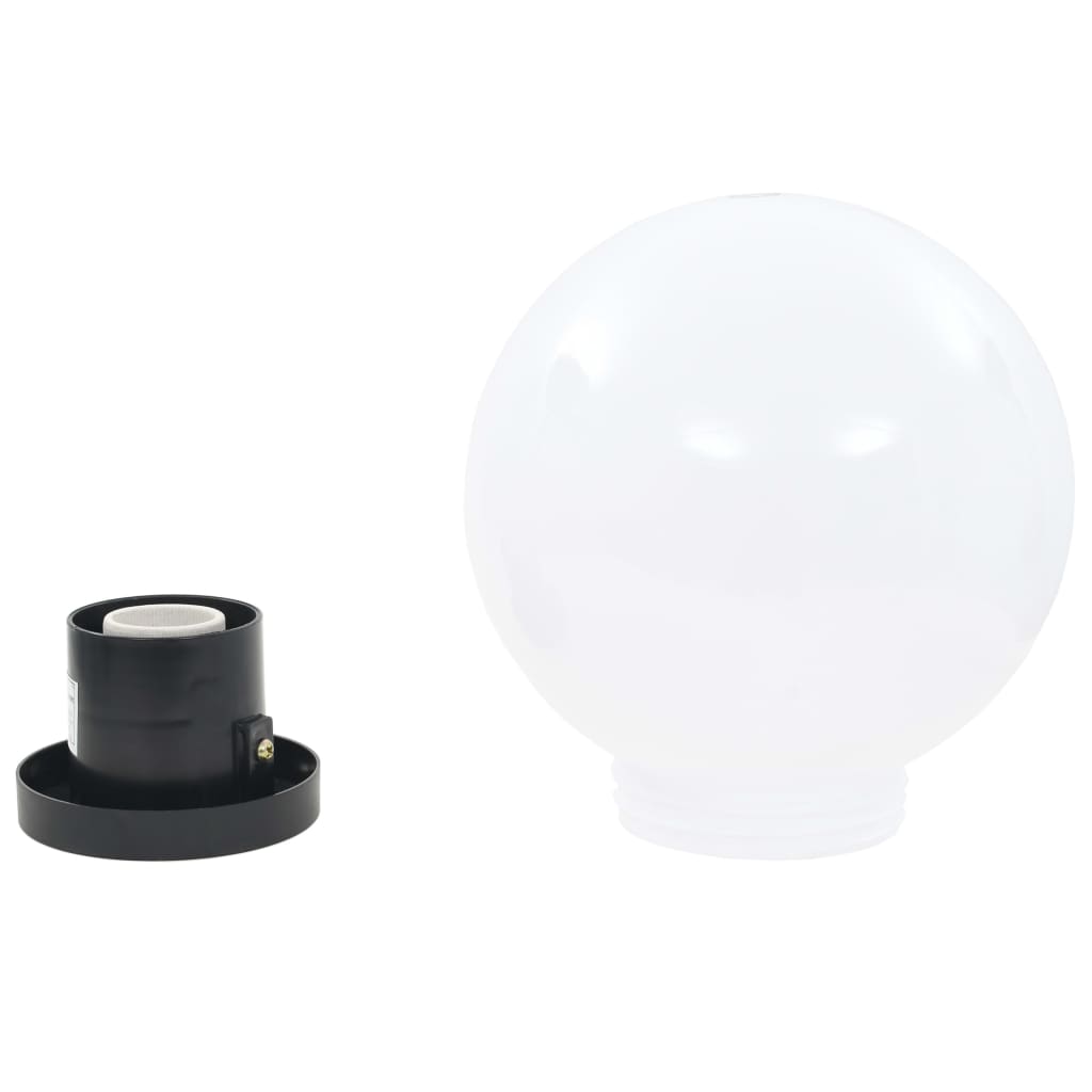 vidaXL LED Bowl Lamps 2 pcs Spherical 20 cm PMMA - White