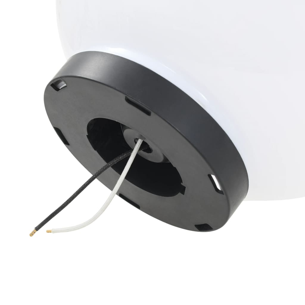vidaXL LED Bowl Lamps 2 pcs Spherical 25 cm PMMA - White