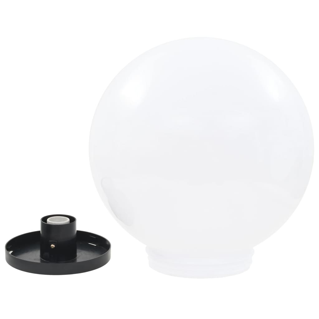 vidaXL LED Bowl Lamps 2 pcs Spherical 40 cm PMMA - White