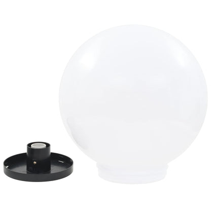 vidaXL LED Bowl Lamps 2 pcs Spherical 40 cm PMMA - White