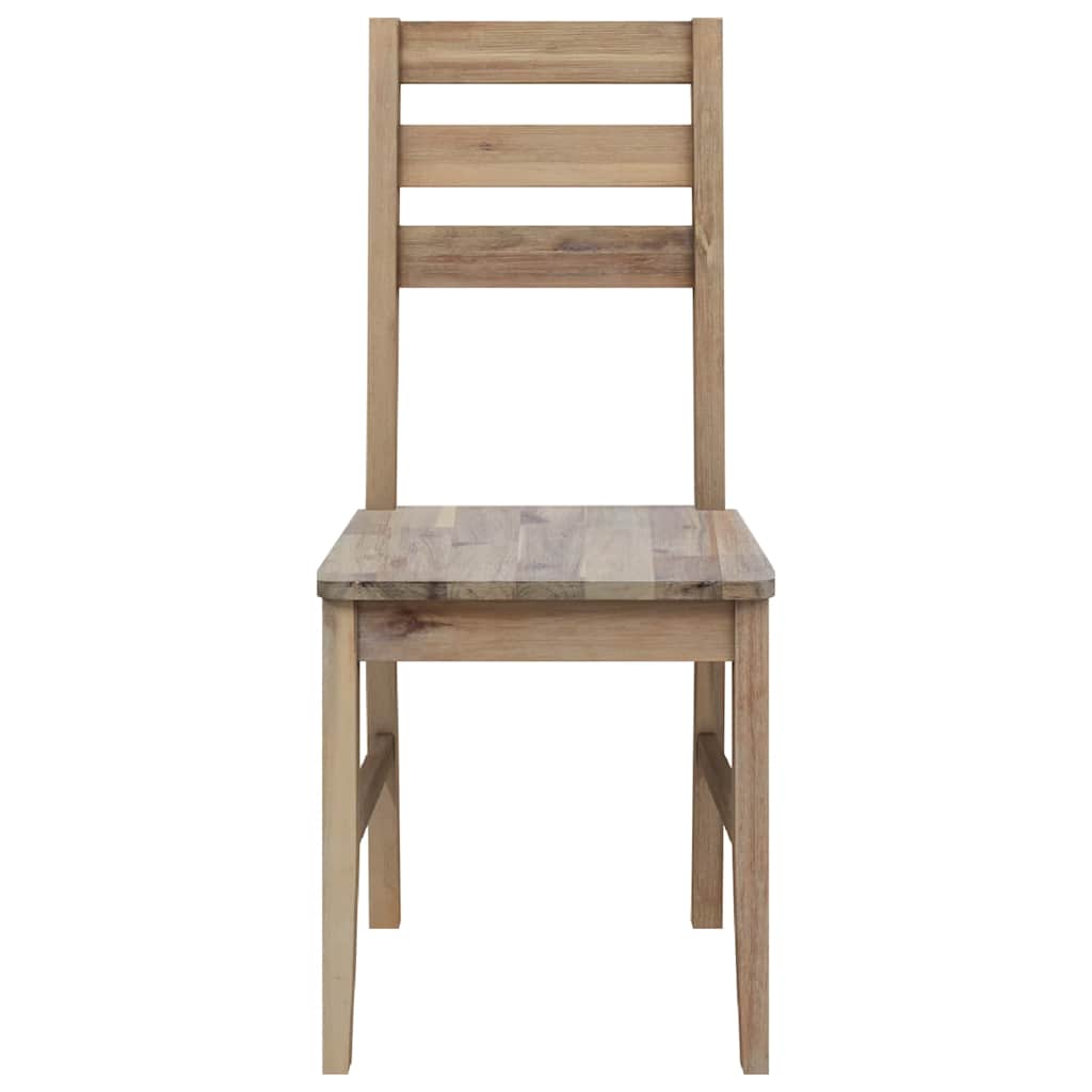 vidaXL Dining Chairs 4 pcs Solid Acacia Wood - Brown - 42 x 49 x 90 cm