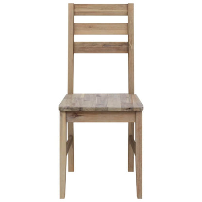 vidaXL Dining Chairs 4 pcs Solid Acacia Wood - Brown - 42 x 49 x 90 cm