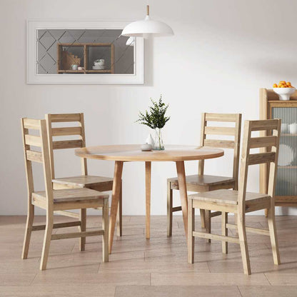 vidaXL Dining Chairs 4 pcs Solid Acacia Wood - Brown - 42 x 49 x 90 cm