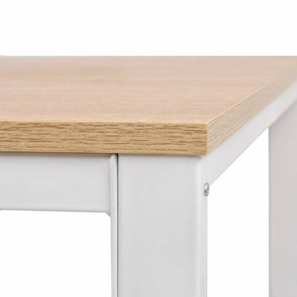 245720 vidaXL Writing Desk 120x60x75 cm Oak and White