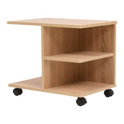 vidaXL Rolling Shelf 50x35x42 cm Oak - Brown