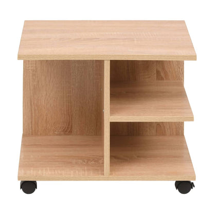 vidaXL Rolling Shelf 50x35x42 cm Oak - Brown