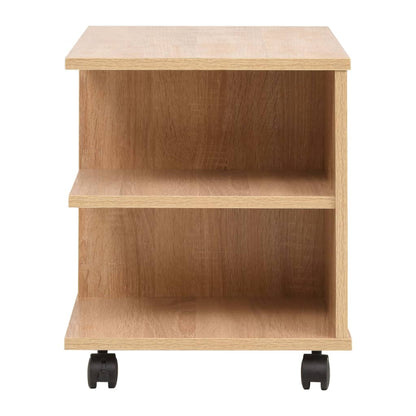 vidaXL Rolling Shelf 50x35x42 cm Oak - Brown
