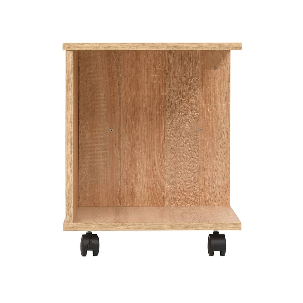 vidaXL Rolling Shelf 50x35x42 cm Oak - Brown