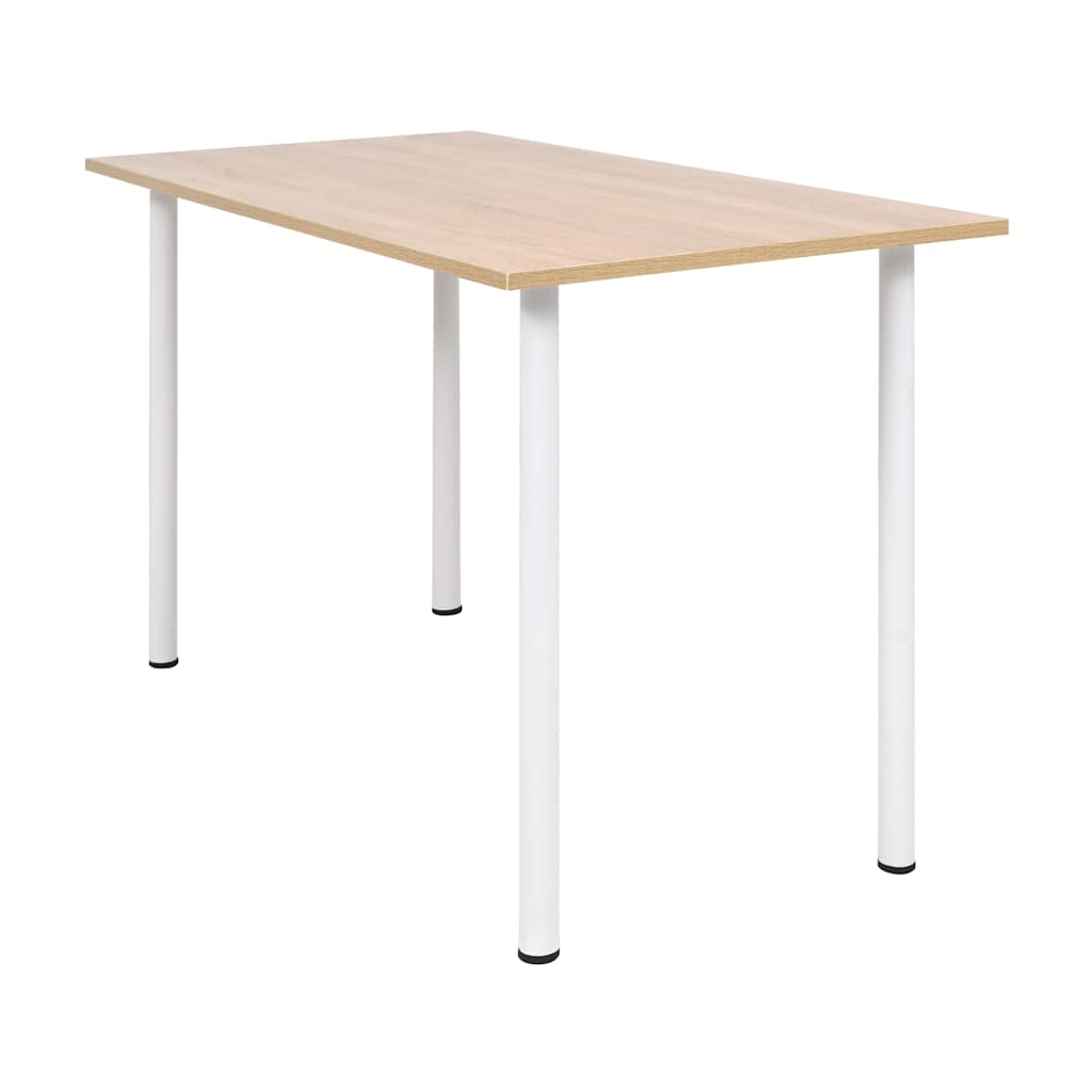 245728 vidaXL Dining Table 120x60x73 cm Oak and White