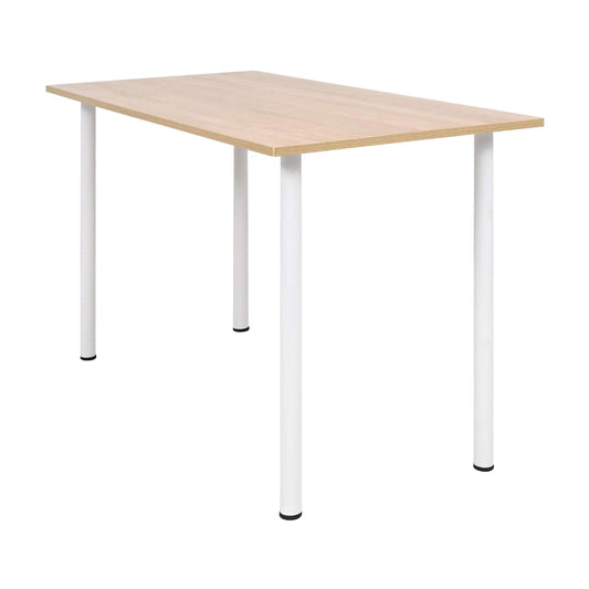 245728 vidaXL Dining Table 120x60x73 cm Oak and White