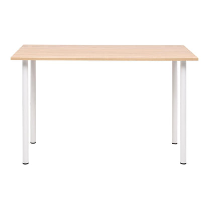 245728 vidaXL Dining Table 120x60x73 cm Oak and White