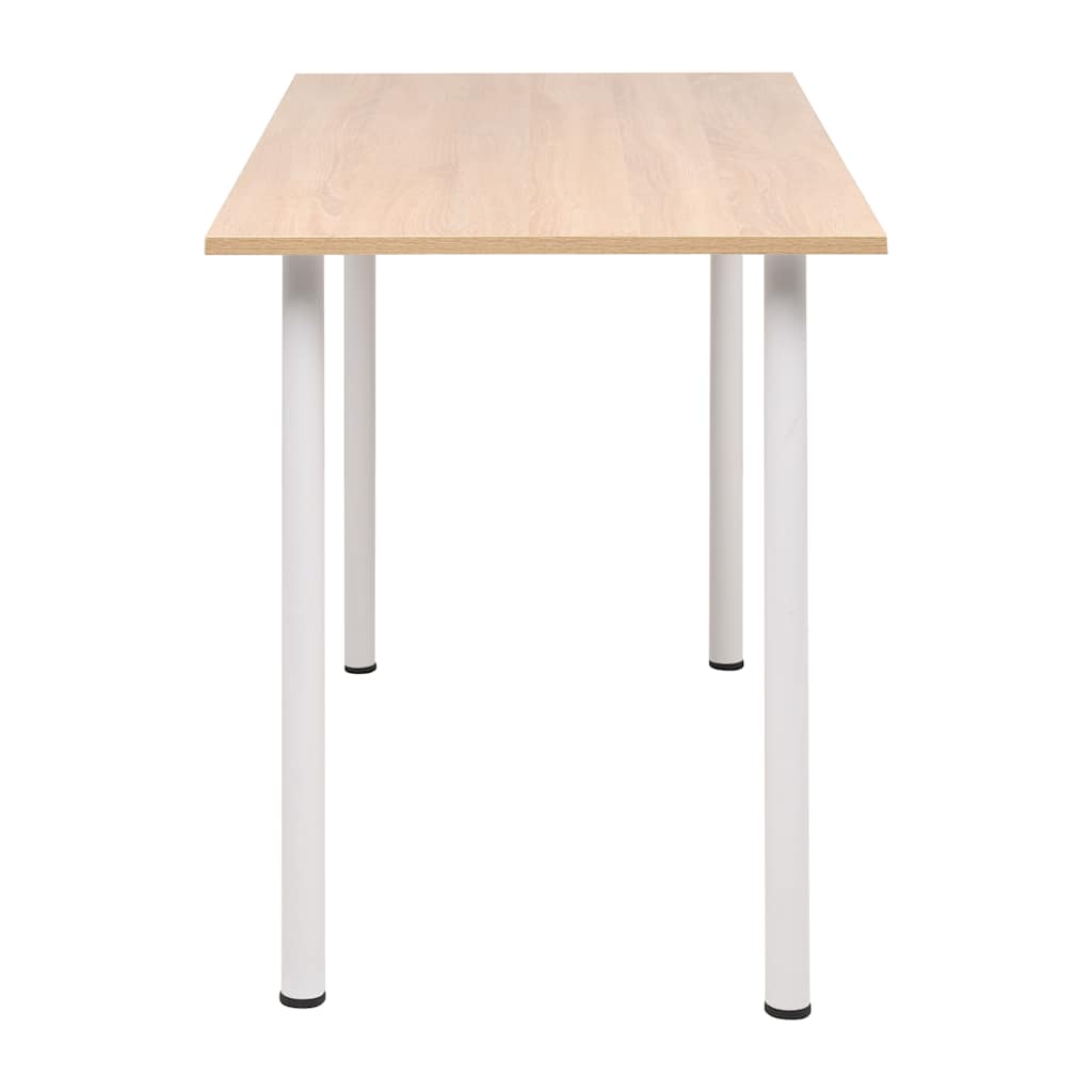 245728 vidaXL Dining Table 120x60x73 cm Oak and White