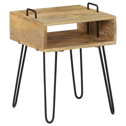 vidaXL Bedside Table Solid Mango Wood 40x34x47 cm - Brown