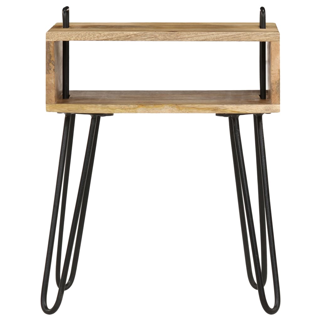 vidaXL Bedside Table Solid Mango Wood 40x34x47 cm - Brown
