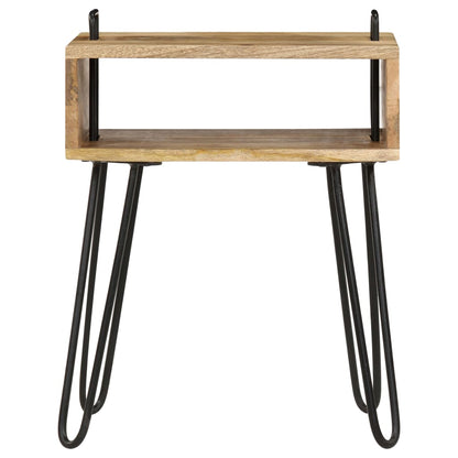 vidaXL Bedside Table Solid Mango Wood 40x34x47 cm - Brown