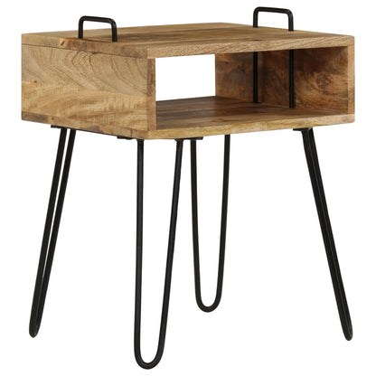vidaXL Bedside Table Solid Mango Wood 40x34x47 cm - Brown