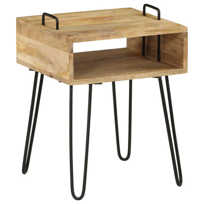 vidaXL Bedside Table Solid Mango Wood 40x34x47 cm - Brown