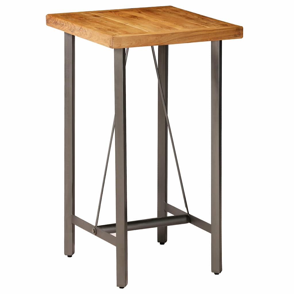 245803 vidaXL Bar Table Solid Reclaimed Teak 60x60x107 cm - Brown