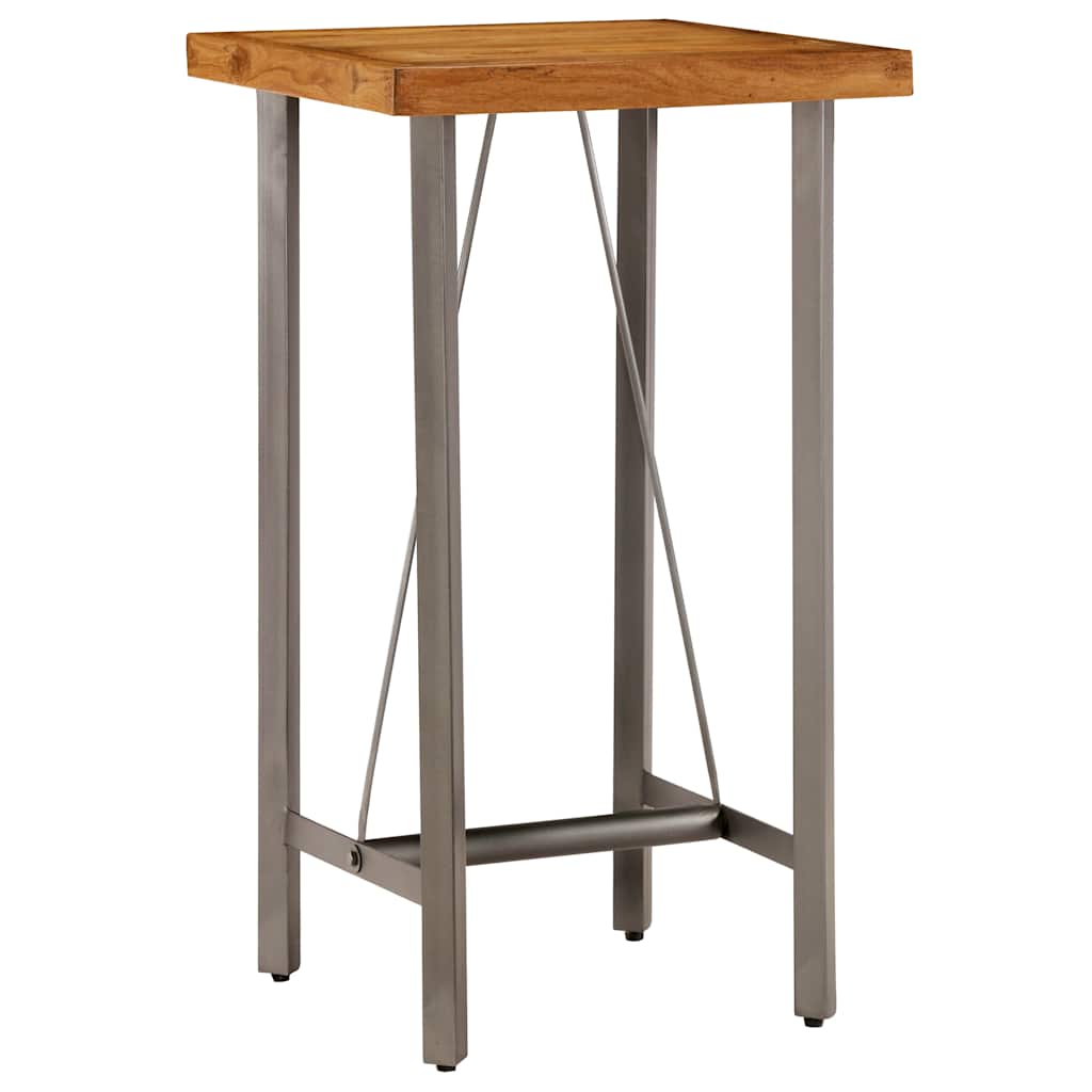 245803 vidaXL Bar Table Solid Reclaimed Teak 60x60x107 cm - Brown