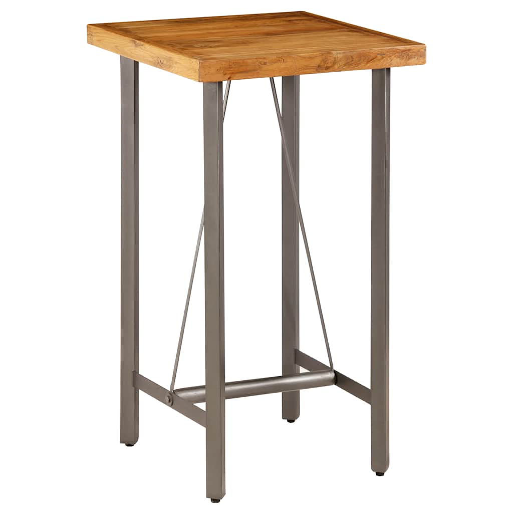 245803 vidaXL Bar Table Solid Reclaimed Teak 60x60x107 cm - Brown
