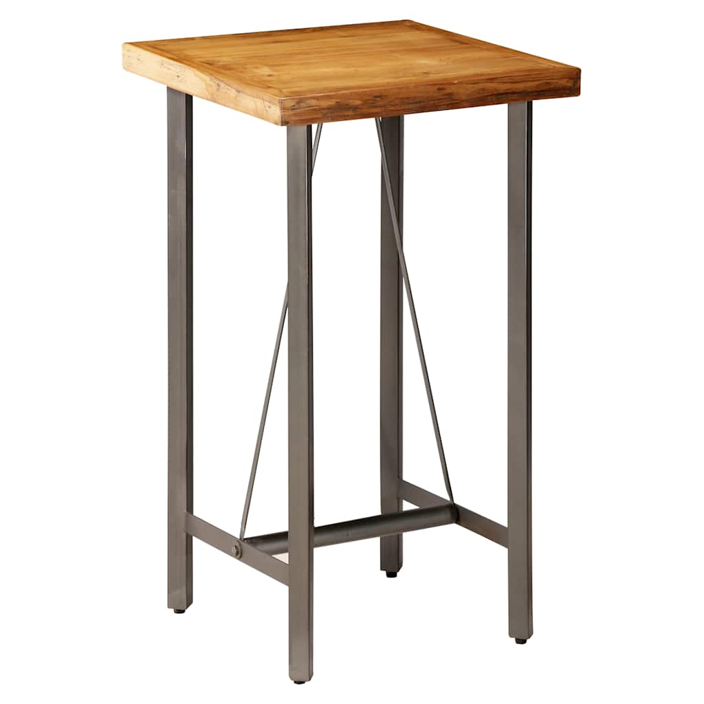 245803 vidaXL Bar Table Solid Reclaimed Teak 60x60x107 cm - Brown