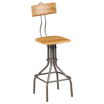 vidaXL Bar Stools 2 pcs Solid Reclaimed Teak Wood - Brown - 41 x 51 x 102 cm