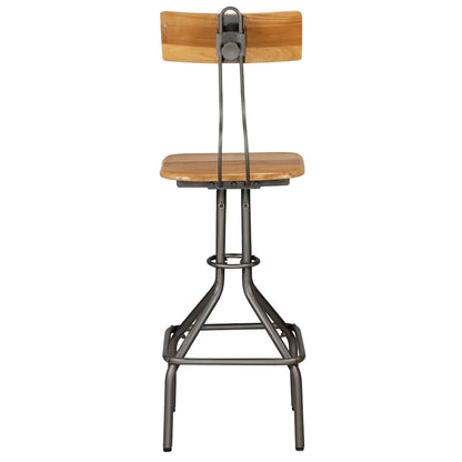 vidaXL Bar Stools 2 pcs Solid Reclaimed Teak Wood - Brown - 41 x 51 x 102 cm