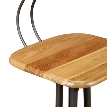 vidaXL Bar Stools 2 pcs Solid Reclaimed Teak Wood - Brown - 41 x 51 x 102 cm