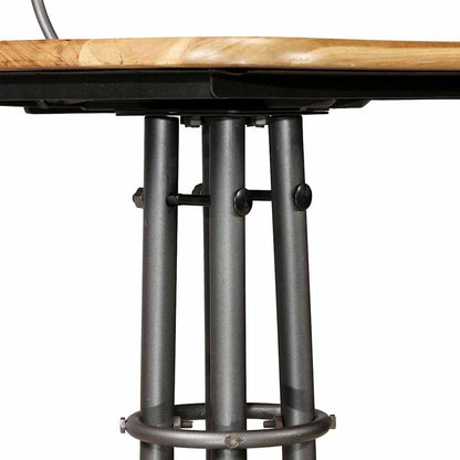 vidaXL Bar Stools 2 pcs Solid Reclaimed Teak Wood - Brown - 41 x 51 x 102 cm