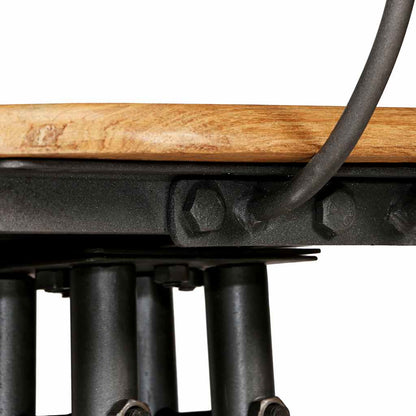 vidaXL Bar Stools 2 pcs Solid Reclaimed Teak Wood - Brown - 41 x 51 x 102 cm