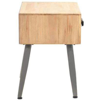 vidaXL Bedside Table Solid Fir Wood 43x38x50 cm - Brown