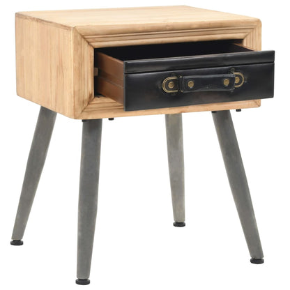 vidaXL Bedside Table Solid Fir Wood 43x38x50 cm - Brown