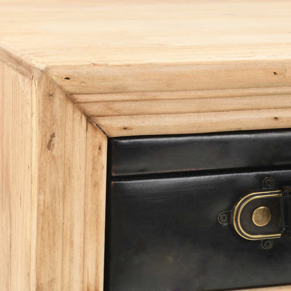 vidaXL Bedside Table Solid Fir Wood 43x38x50 cm - Brown