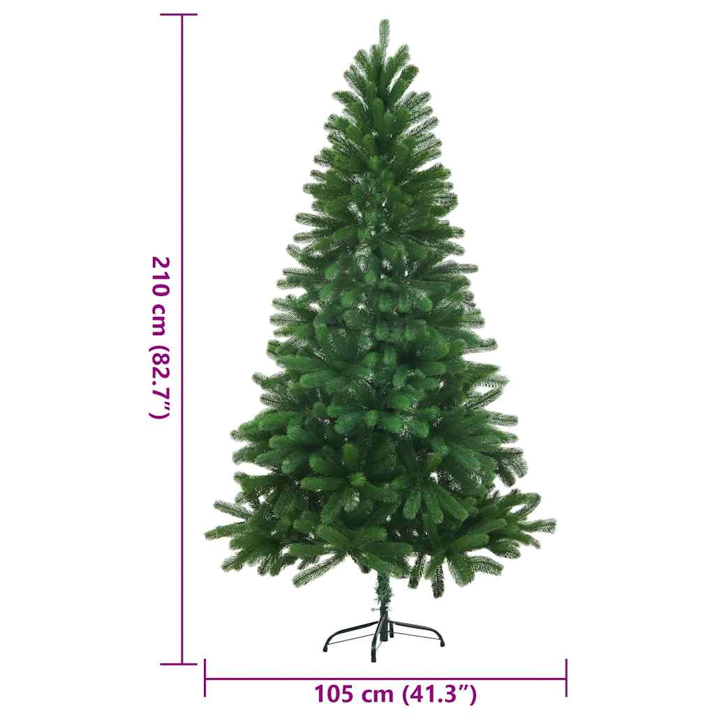 vidaXL Faux Christmas Tree 210 cm Lifelike Needles Green