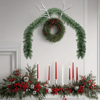 246405 vidaXL Christmas Garland PVC 20 m - Gre - 2000 x 24 x 24 cm
