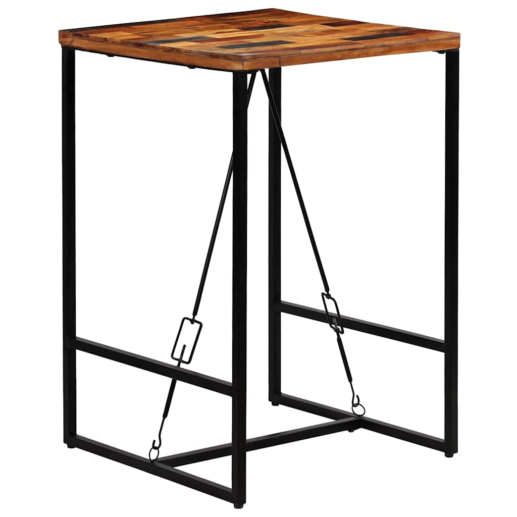 246288 vidaXL Bar Table Solid Reclaimed Wood 70x70x106 cm - Brown