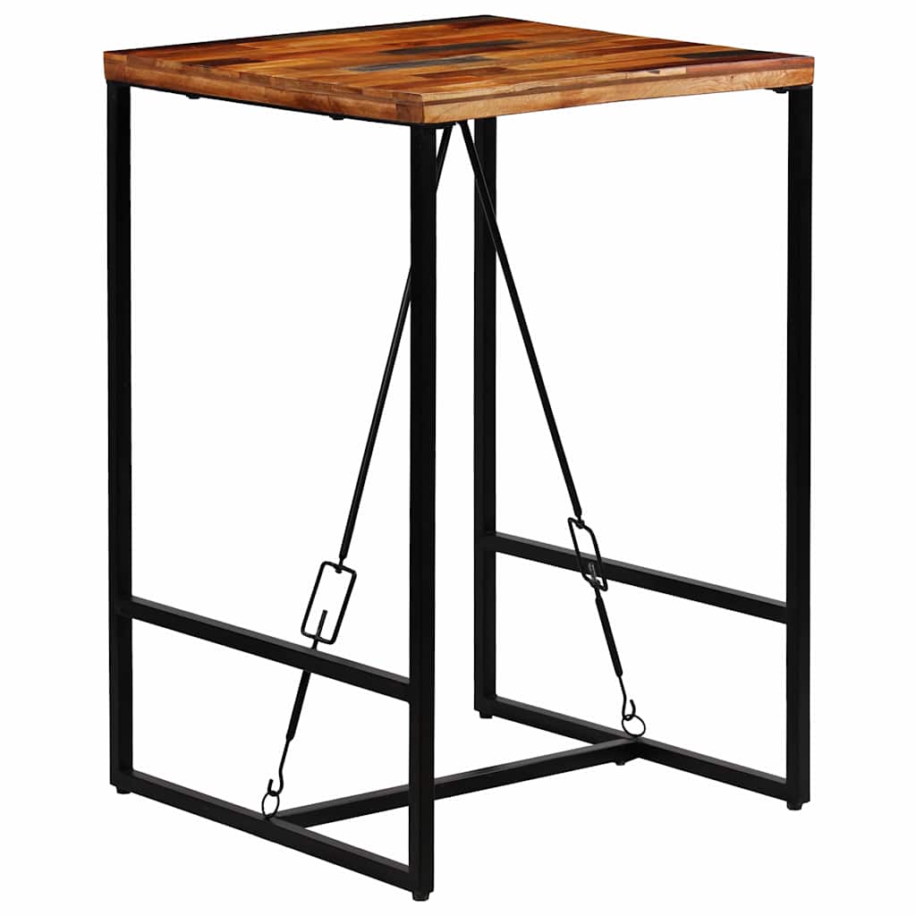 246288 vidaXL Bar Table Solid Reclaimed Wood 70x70x106 cm - Brown