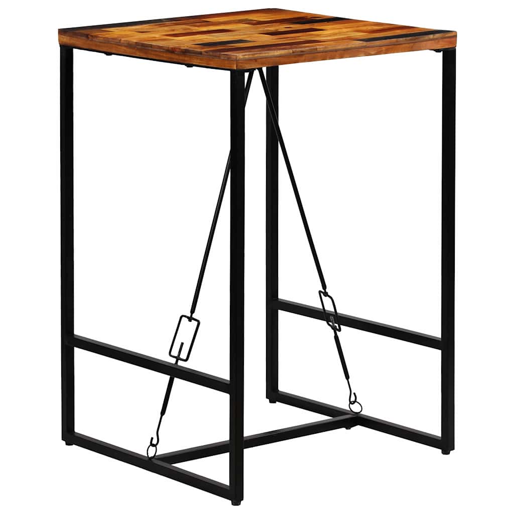 246288 vidaXL Bar Table Solid Reclaimed Wood 70x70x106 cm - Brown
