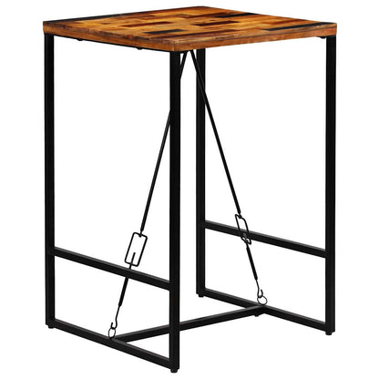 246288 vidaXL Bar Table Solid Reclaimed Wood 70x70x106 cm - Brown