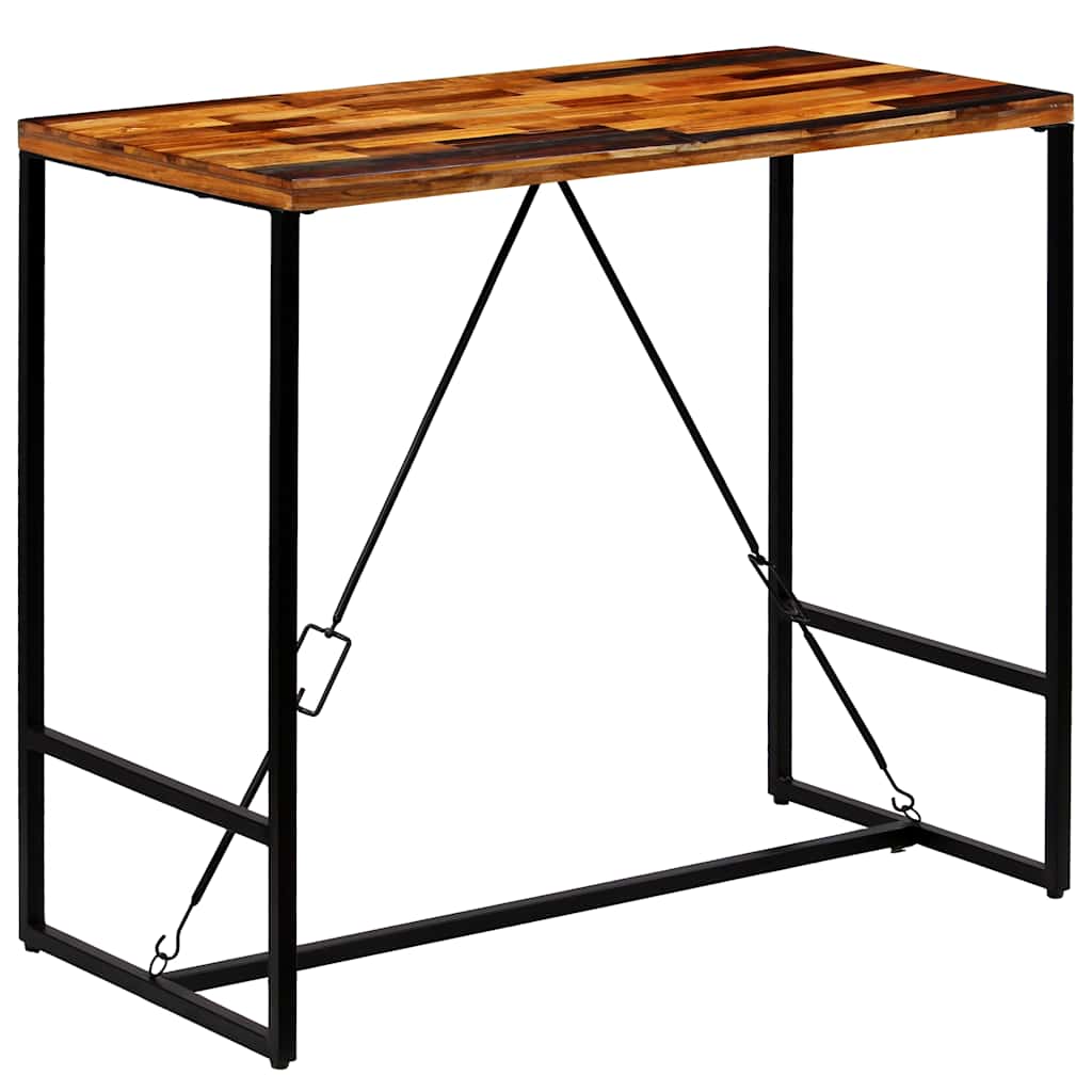 246289 vidaXL Bar Table Solid Reclaimed Wood 120x60x106 cm - Brown