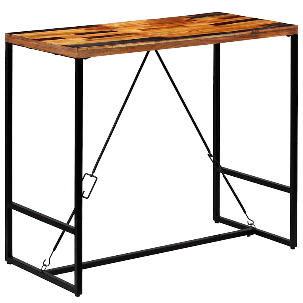 246289 vidaXL Bar Table Solid Reclaimed Wood 120x60x106 cm - Brown