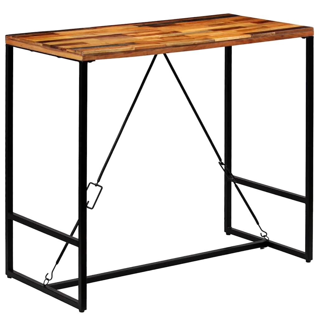 246289 vidaXL Bar Table Solid Reclaimed Wood 120x60x106 cm - Brown