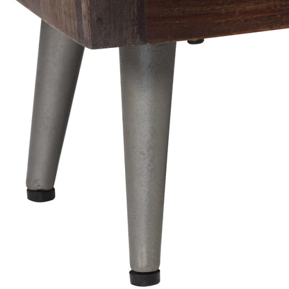 vidaXL Bedside Cabinet Solid Reclaimed Wood 40x30x50 cm - Brown