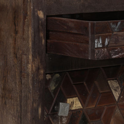 vidaXL Bedside Cabinet Solid Reclaimed Wood 40x30x50 cm - Brown