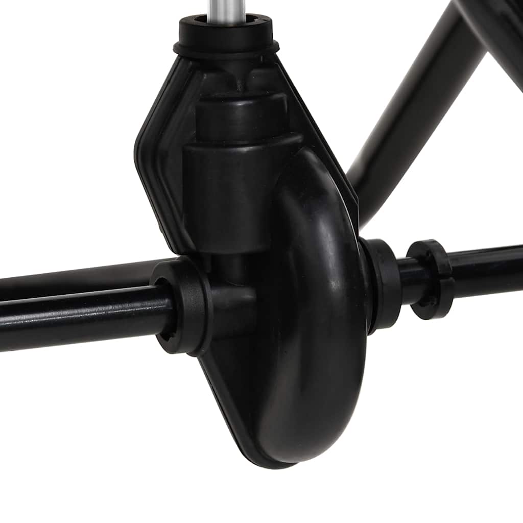 vidaXL Spreader | Black | Steel, PVC | Medium | Height-Adjustable - White